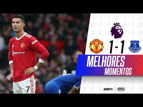 CRISTIANO RONALDO VÊ ADVERSÁRIO IMITANDO COMEMORAÇÃO, E MANCHESTER UNITED SÓ EMPATA COM O EVERTON