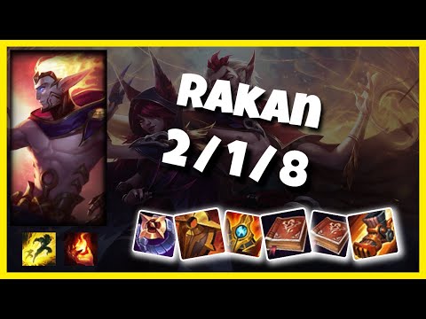 Rakan 10.25 Gameplay Challenger Replay S11 Support (2/1/8) - OCE
