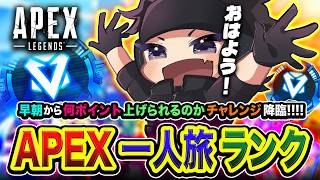 【APEXランク】珍しすぎる朝活！おはようございます！早朝から何ポイント上げれるのか本気で挑戦してみる。【ハセシン】Apex Legends