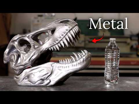 Making a Metal T-Rex Skull From Car Wheels