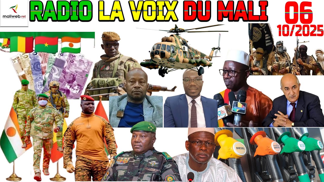 La Revue de Presse de la RADIO LA VOIX DU MALI du 06 Octobre 2025