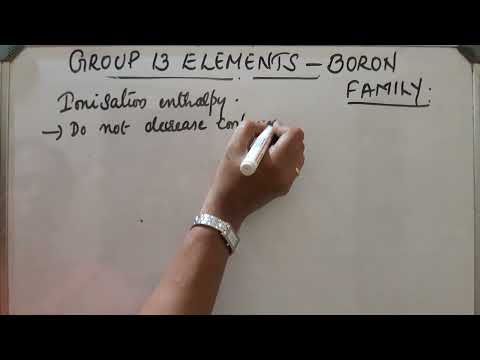 GROUP 13 ELEMENTS- BORON FAMILY