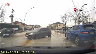 Hürriyet Bulvarı’nda Feci Kaza Kamerada