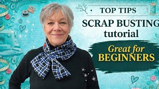 DIY Scrap Busting Scarf with Buttonholes – Easy Sewing Tutorial