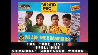 WORD PRO OLYMPIAD-Spell it Right and Commonly Confused Words