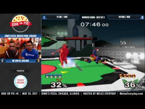Ride or Pie 6 - ME | Vro (Marth) vs. GHQ | Nox (C. Falcon) - SSBM - Winners Semis