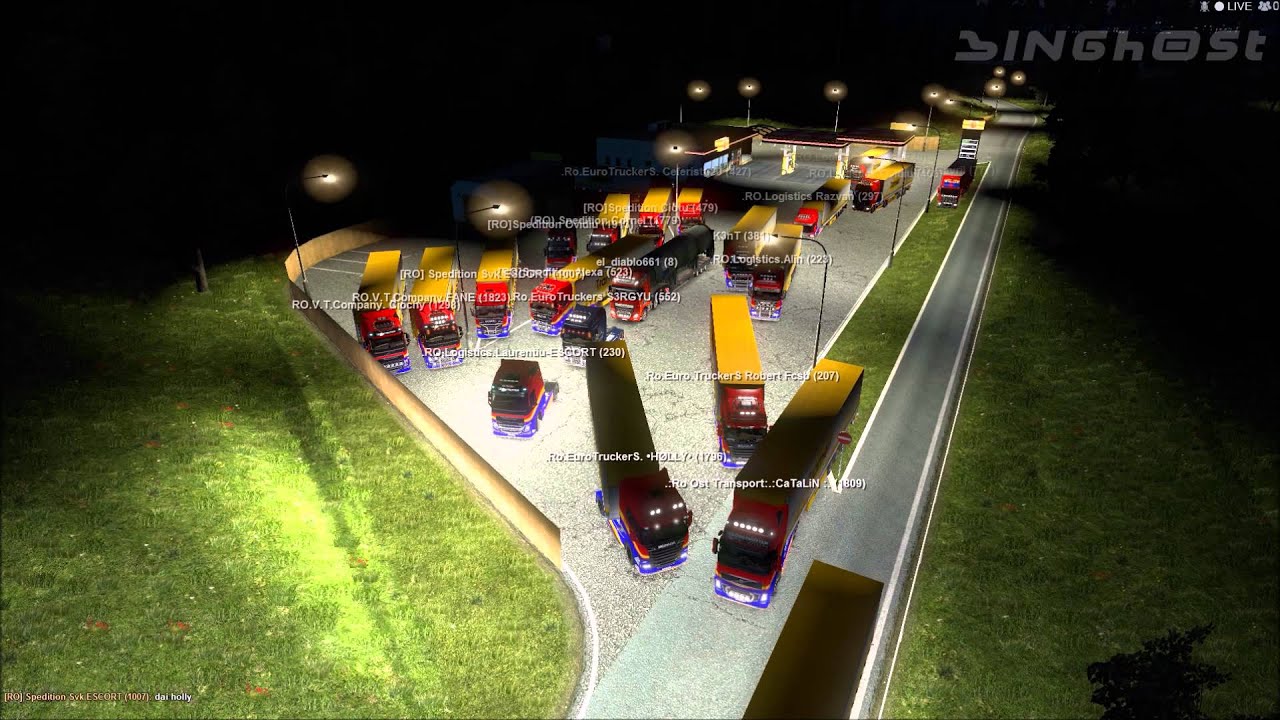 ETS2 Multiplayer | Long Convoy (ETS2MP) - YouTube