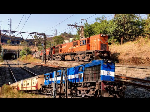 2 in 1 Power-packed ALCo Chugging Actions Ft. Kalyan WDM-3D & WDG-3A Twins