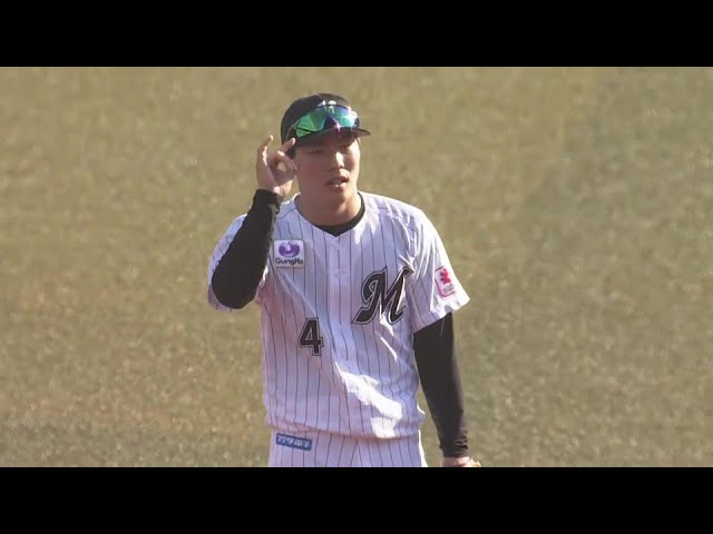 【9回表】投手を救う守備!! マリーンズ・友杉篤輝 二遊間を抜けそうなゴロに飛びつく好捕!!  2024年6月16日 千葉ロッテマリーンズ 対 中日ドラゴンズ