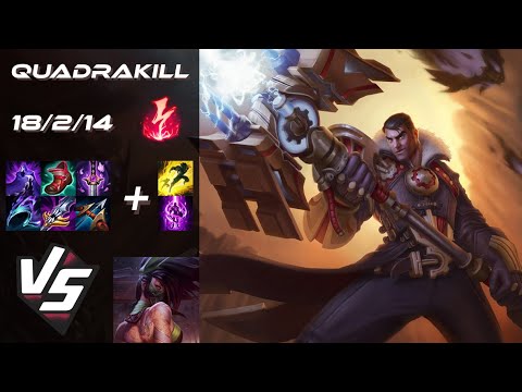 MID Jayce vs Akali [QUADRAKILL] - EU Grandmaster Patch 14.23
