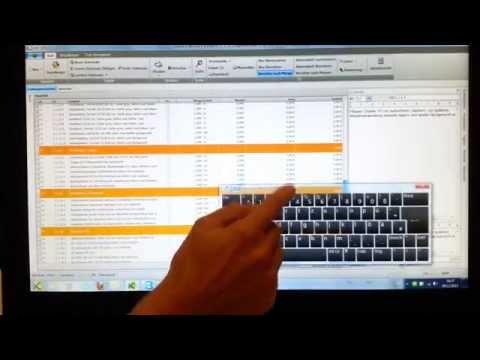 Touchscreen-Funktionalität der Branchensoftware mexXsoft X1
