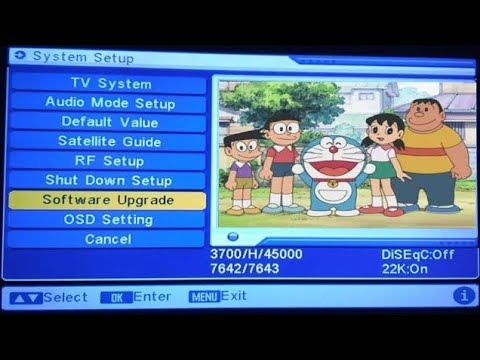Software update dd free dish & Auto Scan New channels 2017-18 working trick