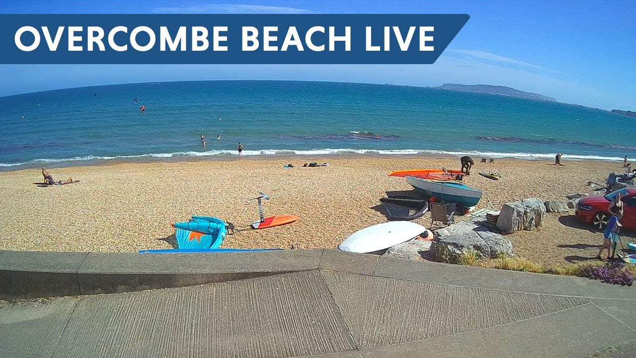 Live webcam view of Overcombe Beach on Weymouth Bay