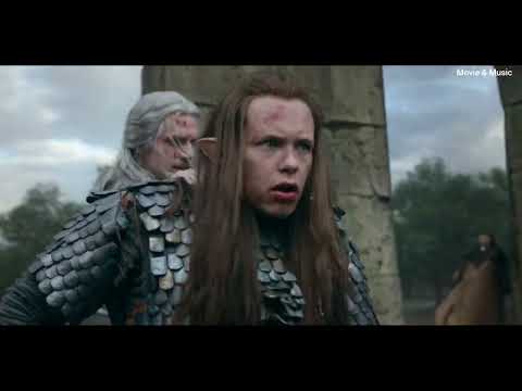 Geralt Yennefer Ciri fight off the  Elves || The witcher season 3