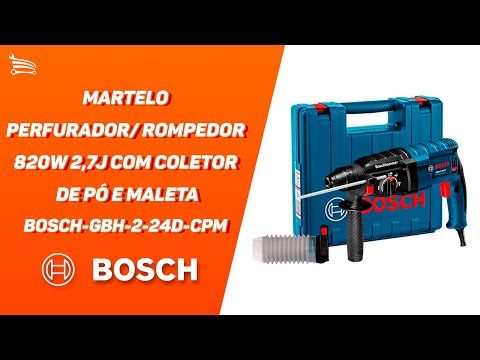 Martelo Rompedor GBH 2-24 D 820W  em Maleta - Video
