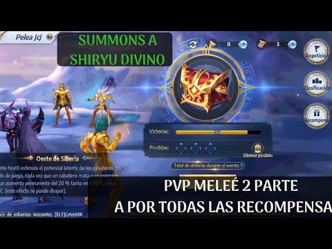 PVP MELEÉ OESTE DE SIBERIA 2 PARTE + SUMMONS A SHIRYU ARMADURA DIVINA. SAINT SEIYA AWAKENING