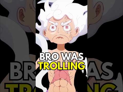 Luffy wasn’t even trying vs Kizaru 😹