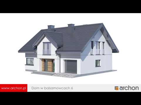 Dom w balsamowcach 6 – Interesujący dom z poddaszem użytkowym I ARCHON+ Projekty Domów