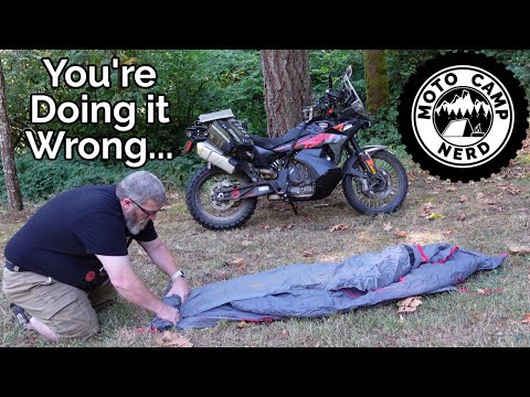 4 Ways to Pack Your Tent for Motorcycle Camping