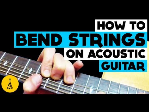 How To Bend Strings On Acoustic Guitar Properly! String Bending On Acoustic Guitar