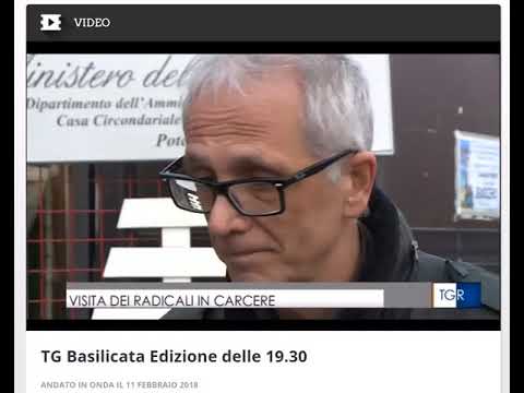 Tgr Basilicata, 11/2/2018 - Servizio su visita Bolognetti al carcere di Potenza