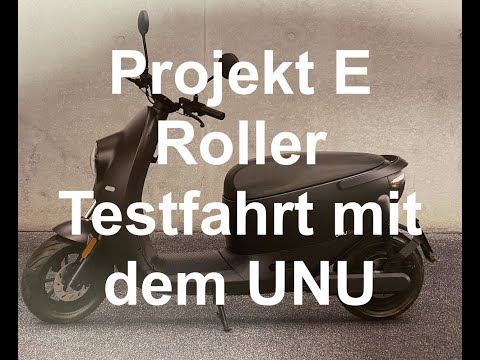 Projekt E Roller Testfahrt mit dem UNU