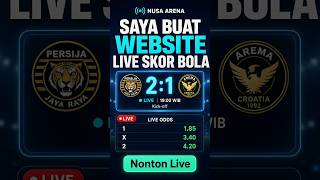 Saya Membuat Website Live Skor Bola Dari AI !! Tambah fitur taruhan kah gais ?
