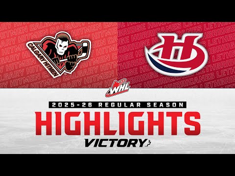 Calgary Hitmen at Lethbridge Hurricanes 10/17 | WHL Highlights 2025-26