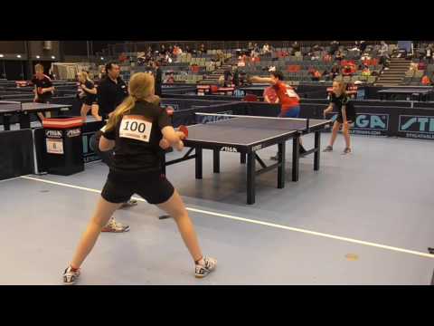 Lukas Bonderup, OB og Louise Andersen, Ribe vs R H  Ebbesen og A H  Rasmussen, Esbjerg 300416