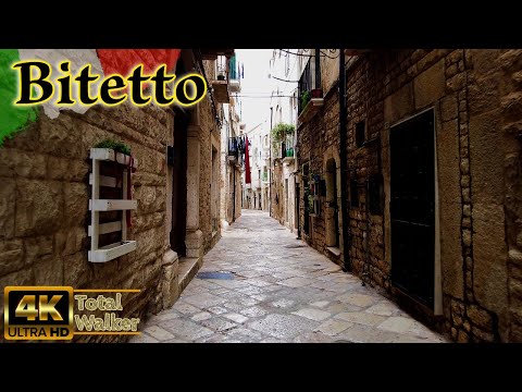 Bitetto, Italy: No Tourists | Ancient Empty Streets & Labyrinths | 4K Magic Experience Tour