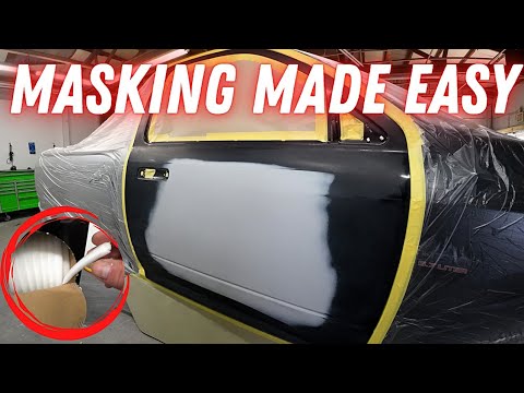 How to MASK a car before PAINTING! auto paint