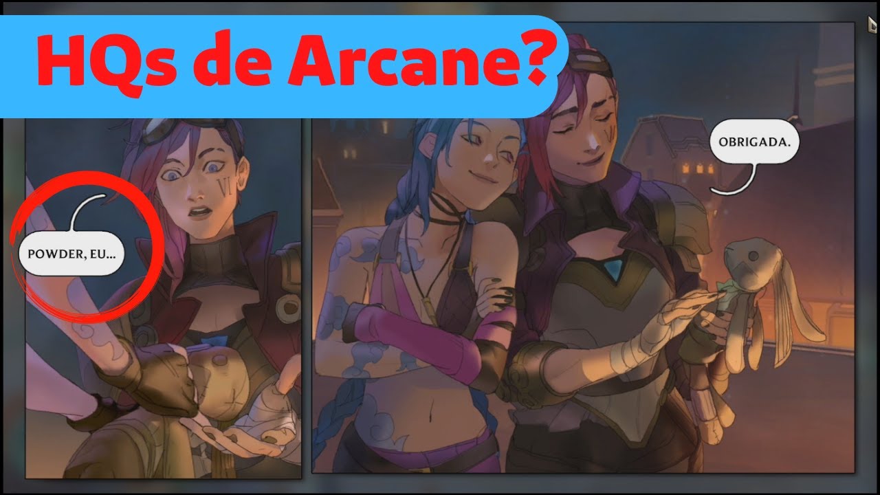 TODOS os quadrinhos de Riot x Arcane DUBLADOS do LoR!