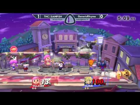 Sm4sh@Mines 19 - THC|SAMFISH (Villager) Vs. GenericRhyme (Robin, Cloud) - Winners Semifinals