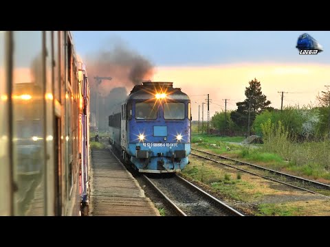 HARDCORE Smoking Old Diesel Locomotive | Romanian Railways