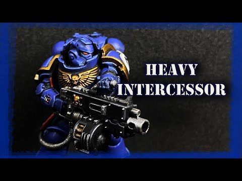 Painting an Ultramarine Heavy Intercessor with Heavy Bolter!