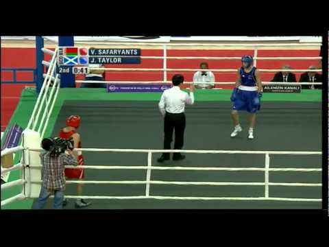 Light (60kg) SF - Safaryants (BLR) vs Taylor (SCO) - 2012 European Olympic Qualifying Event