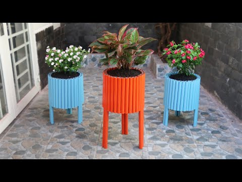 Amazing ideas for Making Flower Pot Recycling plastic Bottles into flower Pot