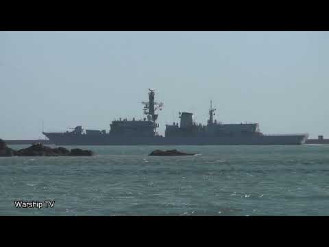 HMS LANCASTER F229 IN PLYMOUTH SOUND - 18th March 2022