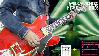 Noel Gallagher - Everybody's On The Run - TABS Guitar COVER (Live Version)