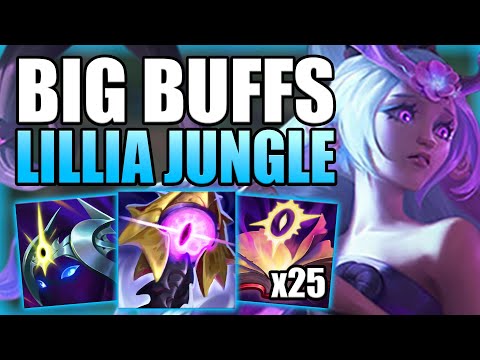 HOW TO PLAY LILLIA JUNGLE AFTER THE MOST RECENT BUFFS! - Best Build/Runes S+ Guide League of Legends