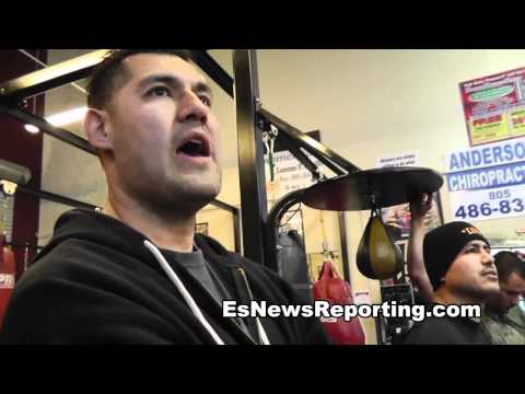 Paez Sparring At Robert Garcia Gym Oxnard