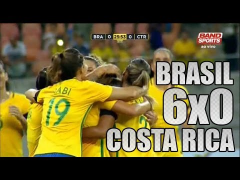 [Gols] Brasil 6x0 Costa Rica - Torneio Internacional de Futebol Feminino 2016