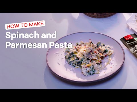 Spinach Parmesan Pasta | Easy Farfalle Recipe | D'lecta
