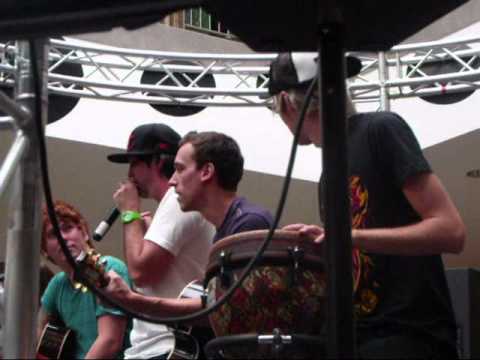 FTSK Signing The Guitar As A Prank (Simon dTour Live! August 12, 2011)