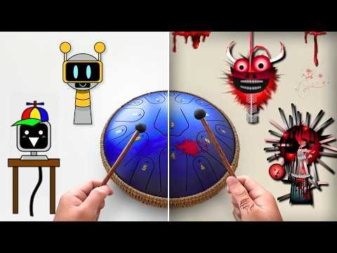 Sprunki Phase 1-17 on REAL instruments! (Most popular compilation)