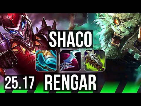 SHACO vs RENGAR (JGL) | Godlike | EUW Master | 25.17