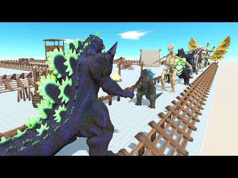 Super Godzilla Death Run in Animal Revolt Battle Simulator!!
