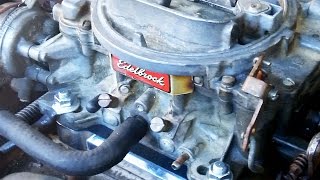 The Quadrajet to Edelbrock carburetor swap - step by step