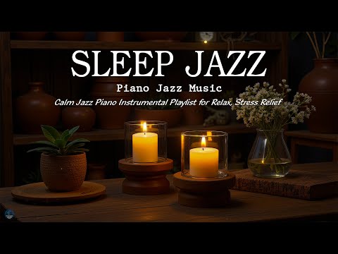 Soothing Jazz Sleep Sounds - Calm Jazz Piano Instrumental Playlist for Relax, Stress Relief
