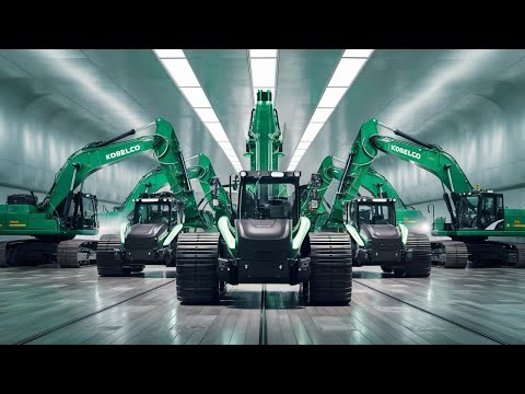 "Inside Japan’s Secret Excavator Factory! 🚧 (Kobelco's Mind-Blowing Production)"